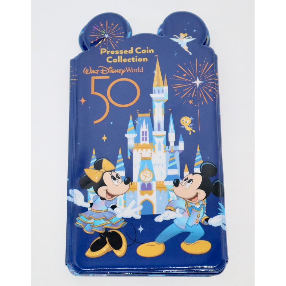 Disney World WDW 50th Anniversary Pressed Penny Coin Collection Book